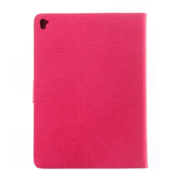 For iPad Pro 9.7inch Pressed Flowers Butterfly Pattern Horizontal Flip PU Leather Case with Magnetic Buckle & Holder & Card Slots & Wallet