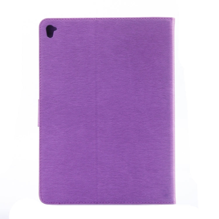 For iPad Pro 9.7inch Pressed Flowers Butterfly Pattern Horizontal Flip PU Leather Case with Magnetic Buckle & Holder & Card Slots & Wallet