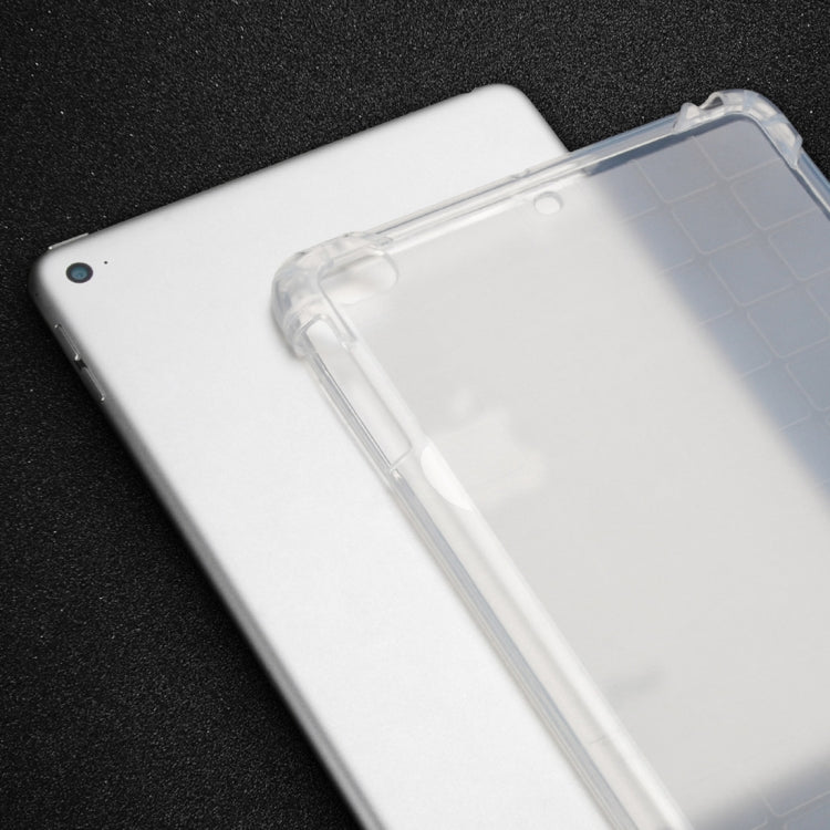 Frosted TPU Full Edge Thicken Corners Shockproof Soft Protective Case for iPad Mini 4 / 3 / 2 /1(Transparent)