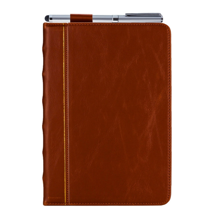 Bible Style Business Horizontal Flip Leather Case for iPad