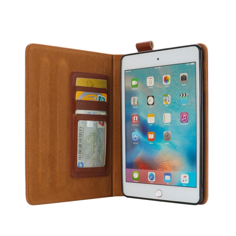 Bible Style Business Horizontal Flip Leather Case for iPad