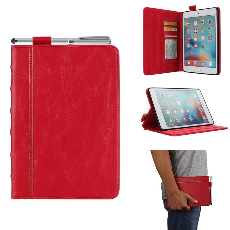 Bible Style Business Horizontal Flip Leather Case for iPad