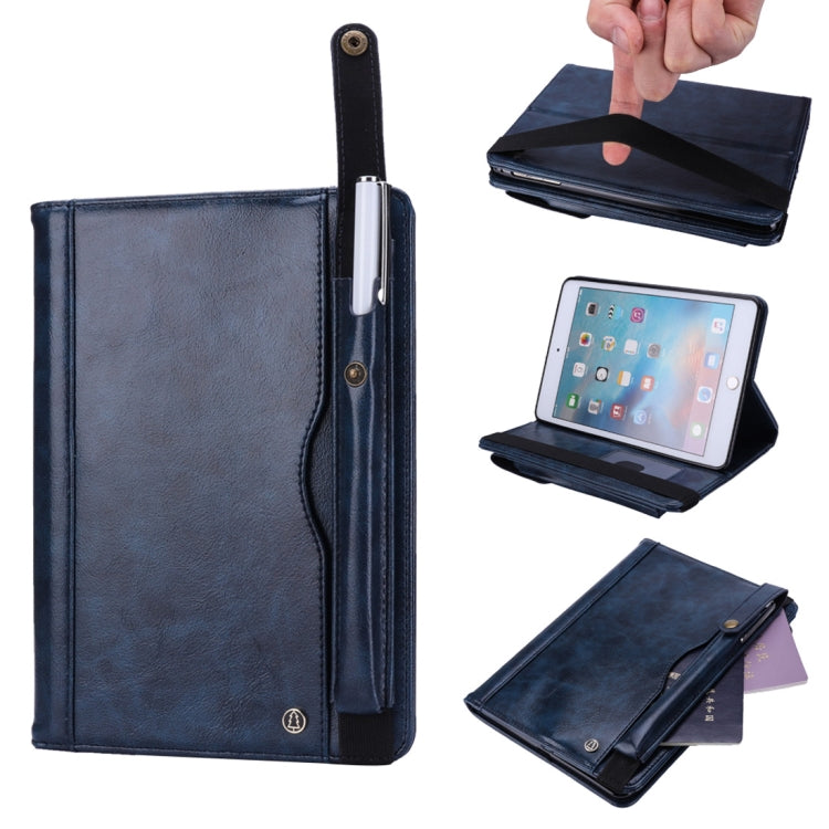 Horizontal Flip Leather Case for iPad mini 4/3/2/1,  with Double Card Slots & Pen Slots & Holder & Wallet & Photo Frame