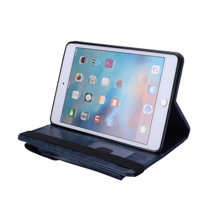 Horizontal Flip Leather Case for iPad mini 4/3/2/1,  with Double Card Slots & Pen Slots & Holder & Wallet & Photo Frame