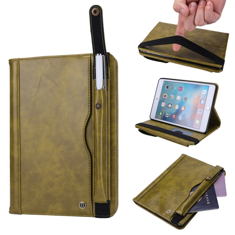 Horizontal Flip Leather Case for iPad mini 4/3/2/1,  with Double Card Slots & Pen Slots & Holder & Wallet & Photo Frame
