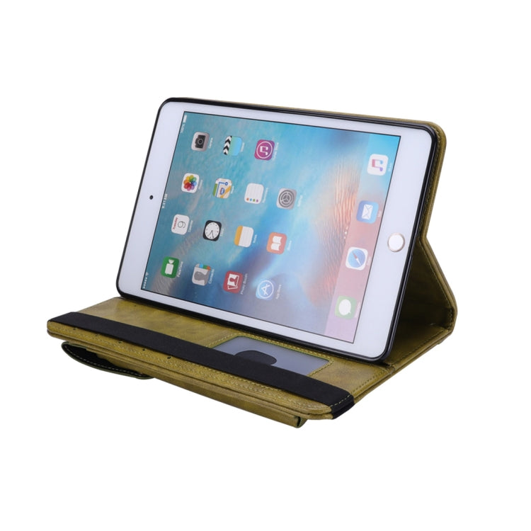 Horizontal Flip Leather Case for iPad mini 4/3/2/1,  with Double Card Slots & Pen Slots & Holder & Wallet & Photo Frame