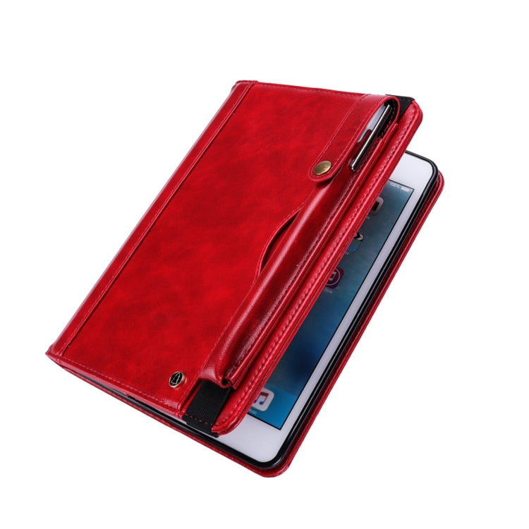 Horizontal Flip Leather Case for iPad mini 4/3/2/1,  with Double Card Slots & Pen Slots & Holder & Wallet & Photo Frame