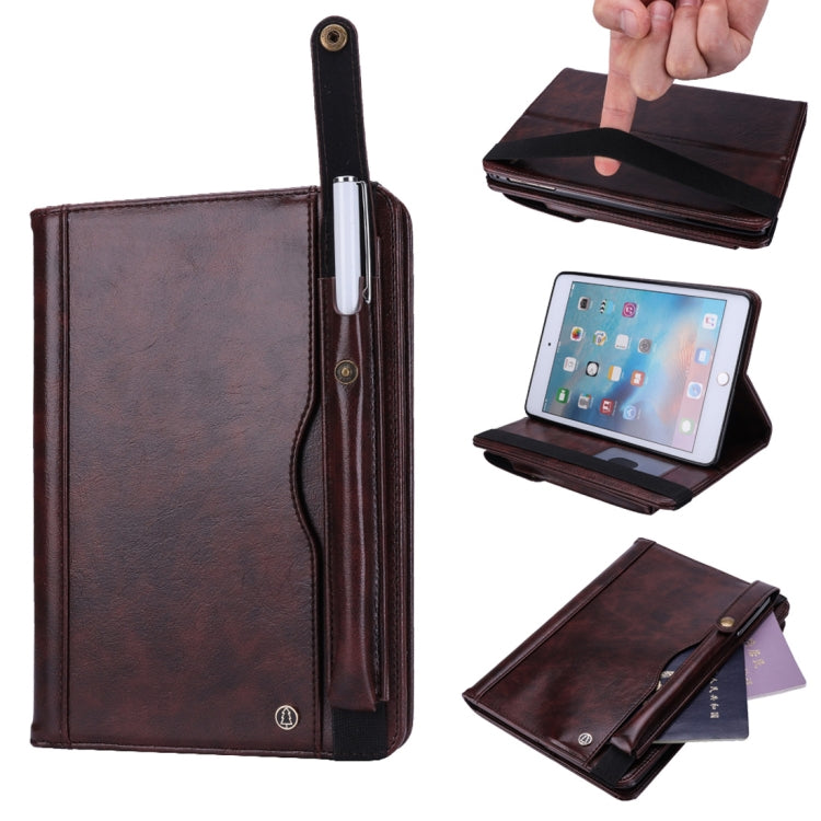 Horizontal Flip Leather Case for iPad mini 4/3/2/1,  with Double Card Slots & Pen Slots & Holder & Wallet & Photo Frame
