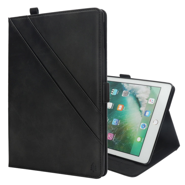 Horizontal Flip Double Holder Leather Case for iPad mini 4 & 3 & 2 & 1, with Card Slots & Photo Frame & Pen Slot