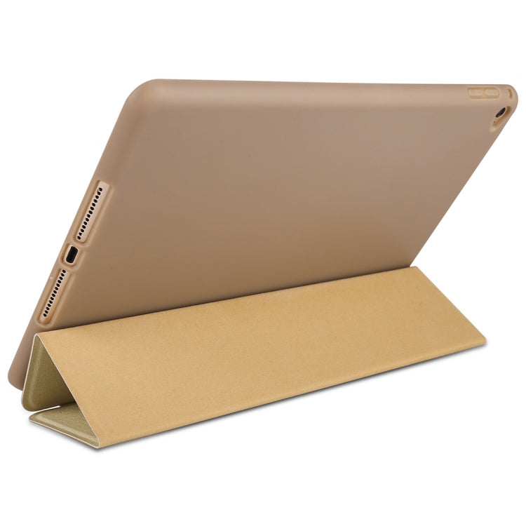 Maple Pattern Horizontal Flip PU Leather Case for iPad mini 4, with Three-folding Holder & Honeycomb TPU Cover