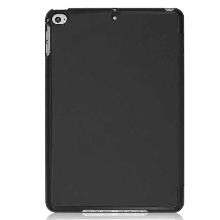 Custer Texture Horizontal Flip Smart PU Leather Case for iPad Mini 4 / Mini 5, with Sleep / Wake-up Function & Three-folding Holder