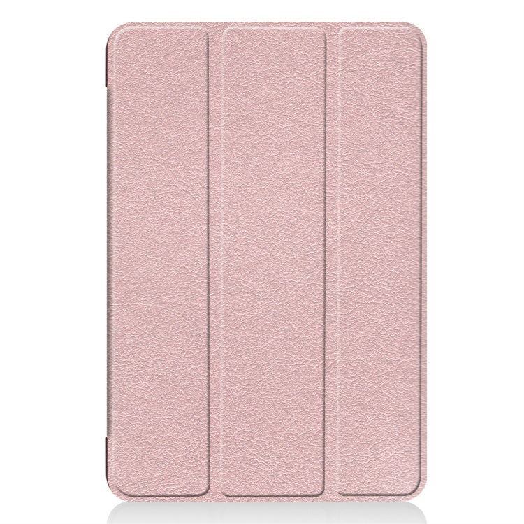 Custer Texture Horizontal Flip Smart PU Leather Case for iPad Mini 4 / Mini 5, with Sleep / Wake-up Function & Three-folding Holder
