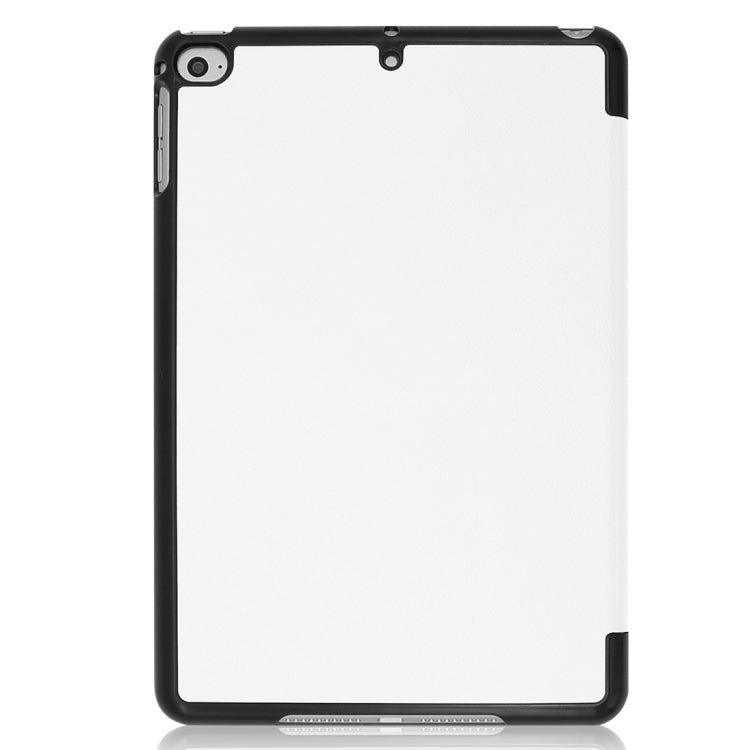 Custer Texture Horizontal Flip Smart PU Leather Case for iPad Mini 4 / Mini 5, with Sleep / Wake-up Function & Three-folding Holder