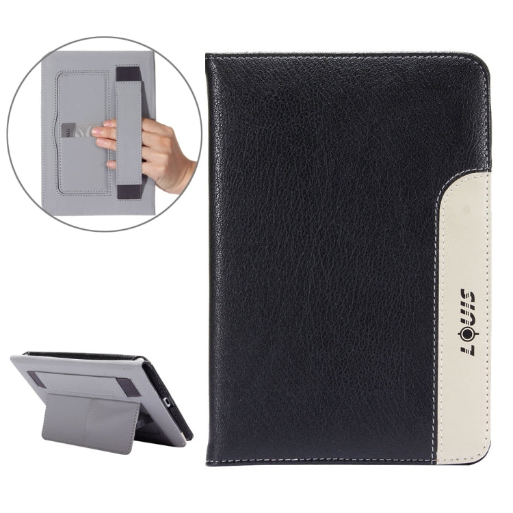 LOUIS for iPad mini 4 / mini 3 / mini 2 / mini Protective Leather Case with Holder & Card Slots & Hand Strap