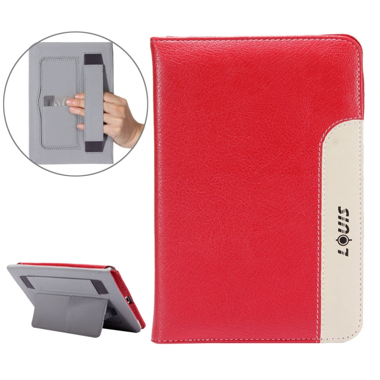 LOUIS for iPad mini 4 / mini 3 / mini 2 / mini Protective Leather Case with Holder & Card Slots & Hand Strap