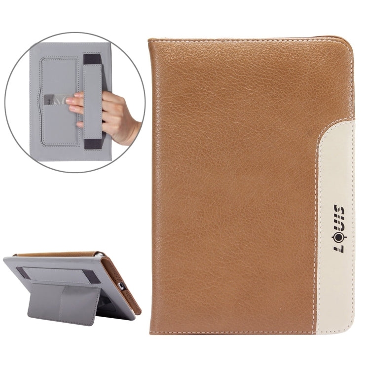 LOUIS for iPad mini 4 / mini 3 / mini 2 / mini Protective Leather Case with Holder & Card Slots & Hand Strap