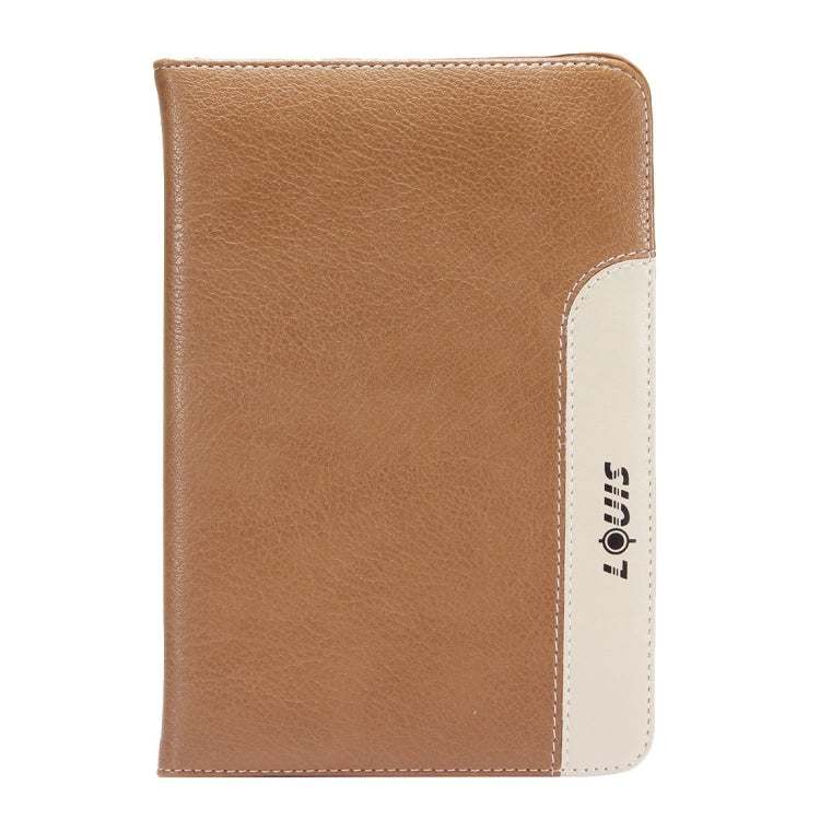 LOUIS for iPad mini 4 / mini 3 / mini 2 / mini Protective Leather Case with Holder & Card Slots & Hand Strap