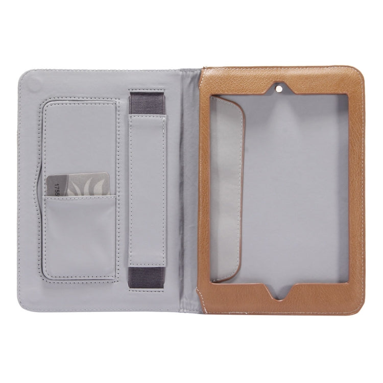 LOUIS for iPad mini 4 / mini 3 / mini 2 / mini Protective Leather Case with Holder & Card Slots & Hand Strap