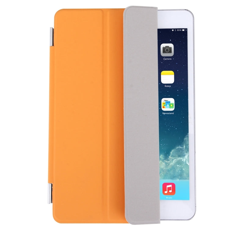 For iPad mini 4 Single Side Polyurethane Smart Cover with 3-Folding Holder