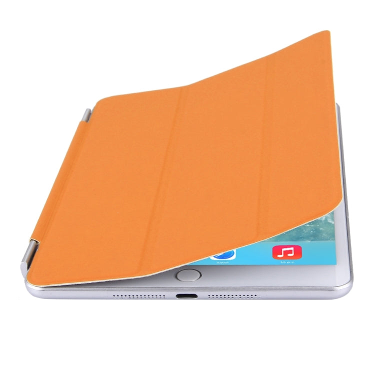 For iPad mini 4 Single Side Polyurethane Smart Cover with 3-Folding Holder