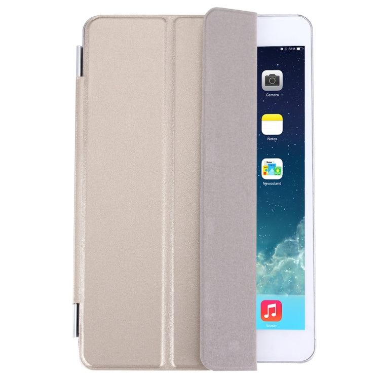 For iPad mini 4 Single Side Polyurethane Smart Cover with 3-Folding Holder