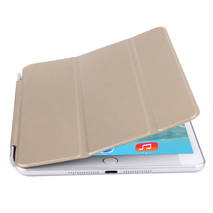 For iPad mini 4 Single Side Polyurethane Smart Cover with 3-Folding Holder