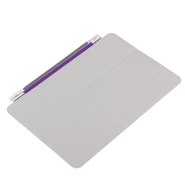 For iPad mini 4 Single Side Polyurethane Smart Cover with 3-Folding Holder