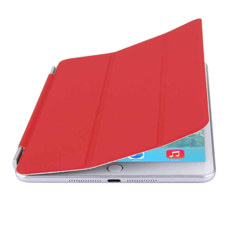 For iPad mini 4 Single Side Polyurethane Smart Cover with 3-Folding Holder