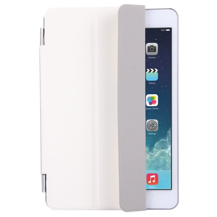 For iPad mini 4 Single Side Polyurethane Smart Cover with 3-Folding Holder