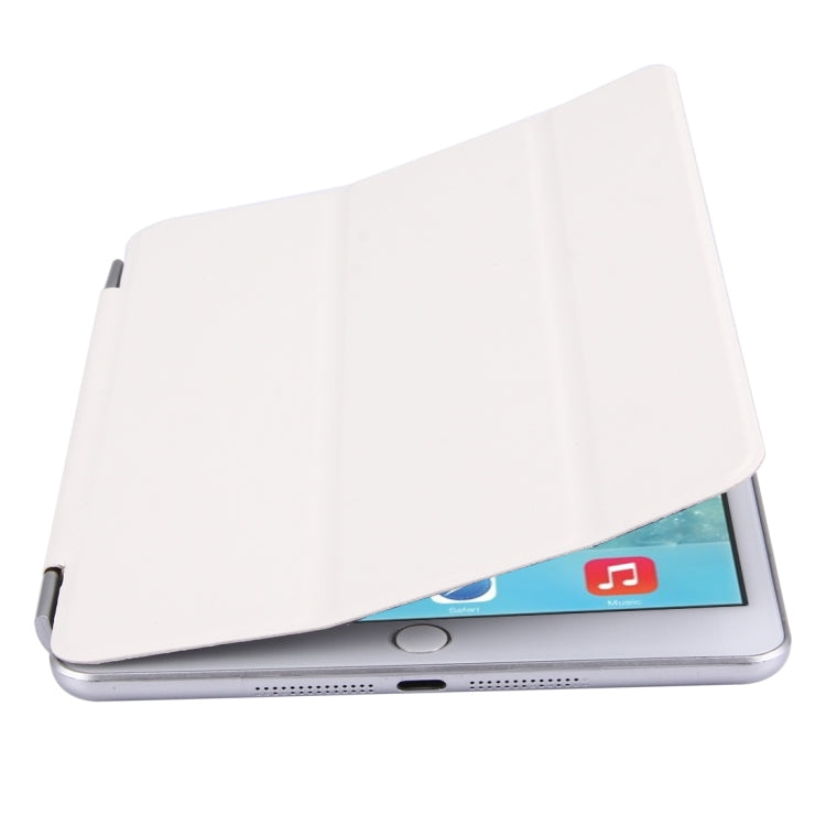 For iPad mini 4 Single Side Polyurethane Smart Cover with 3-Folding Holder