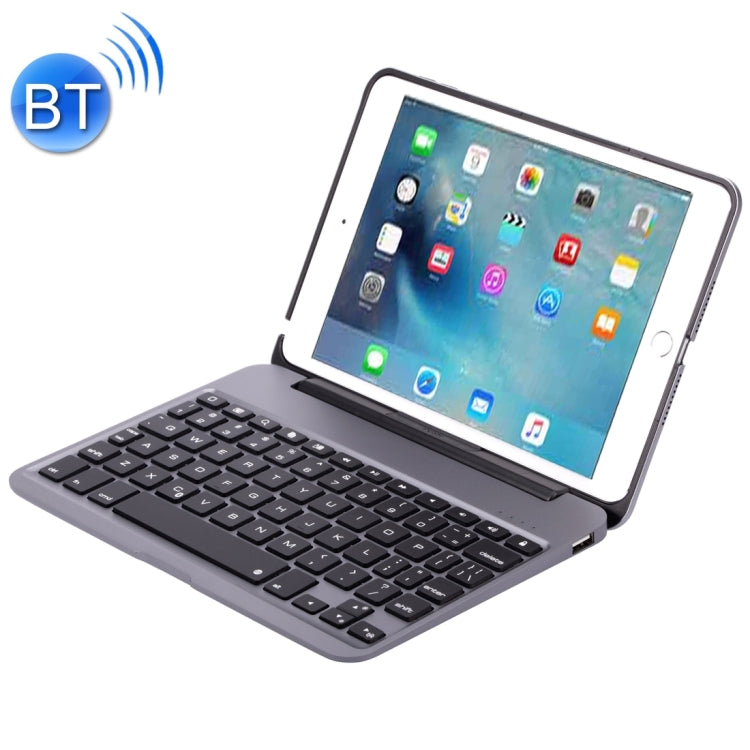 F04 for iPad mini 4 Portable Foldable Aluminium Alloy Wireless Bluetooth Backlight Keyboard
