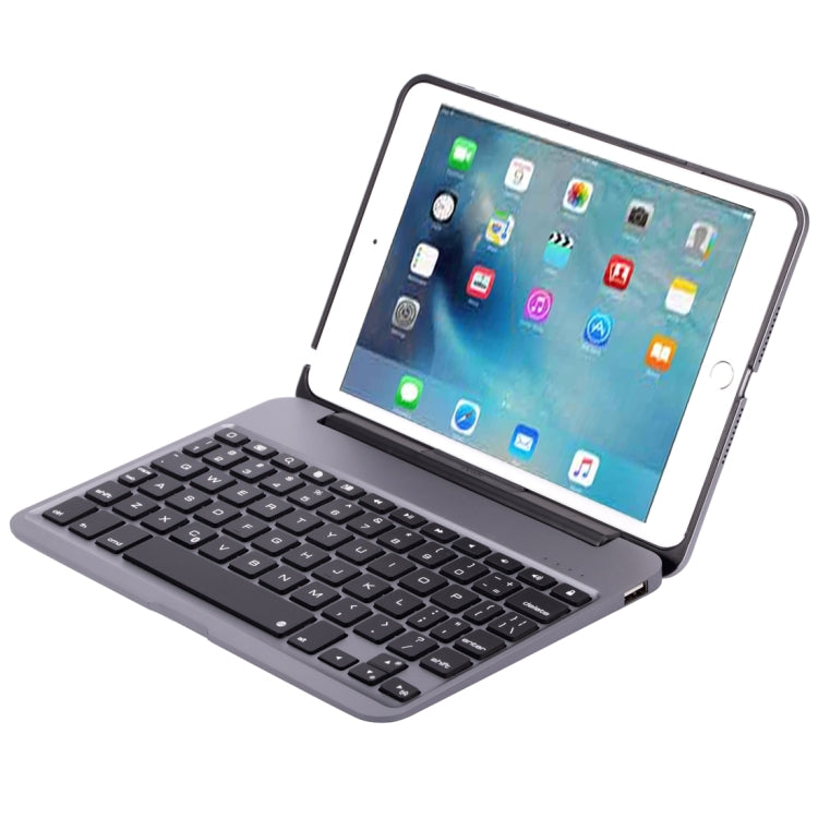 F04 for iPad mini 4 Portable Foldable Aluminium Alloy Wireless Bluetooth Backlight Keyboard