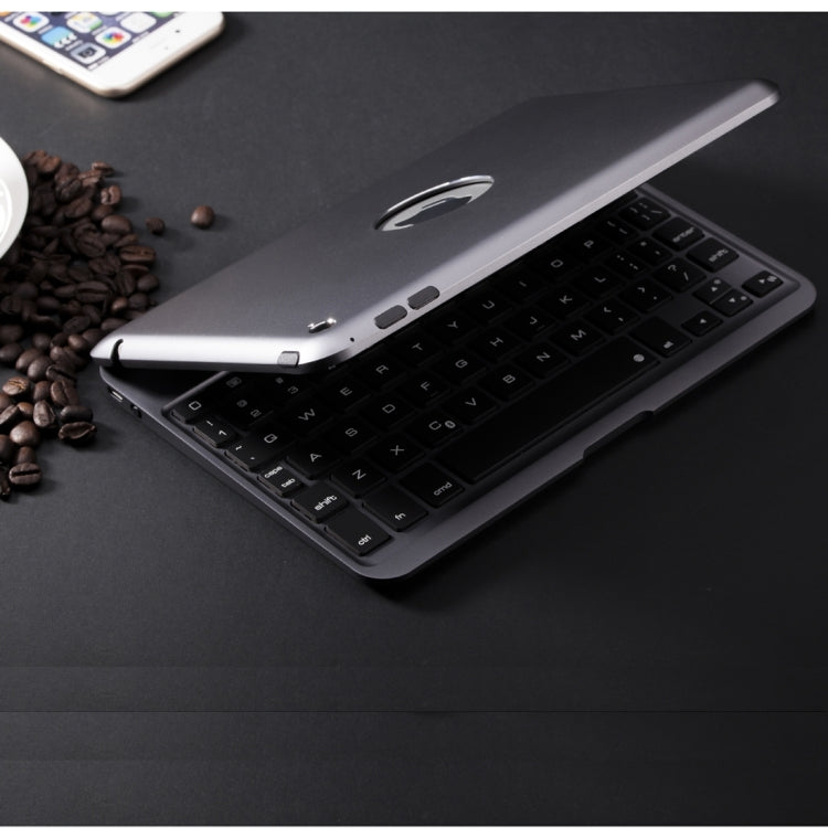 F04 for iPad mini 4 Portable Foldable Aluminium Alloy Wireless Bluetooth Backlight Keyboard