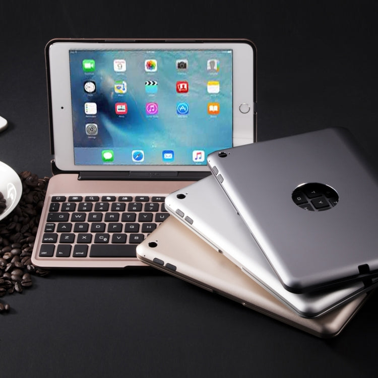 F04 for iPad mini 4 Portable Foldable Aluminium Alloy Wireless Bluetooth Backlight Keyboard