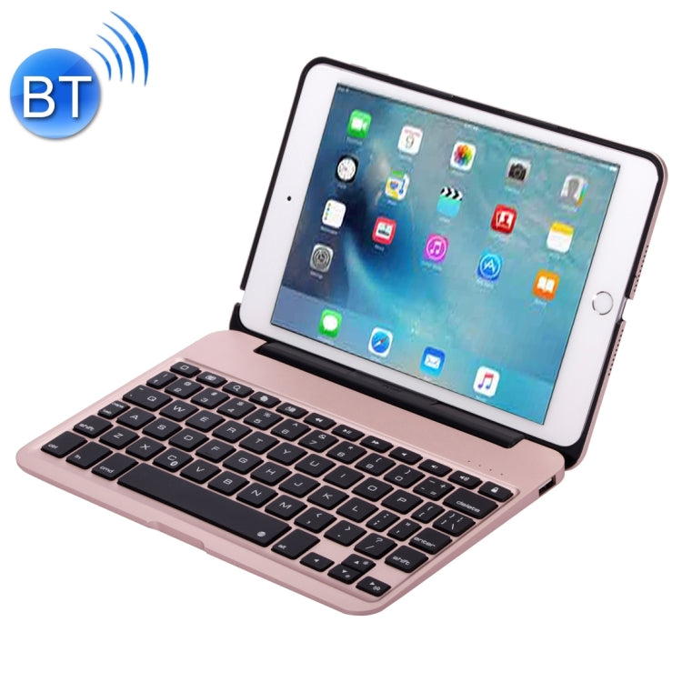 F04 for iPad mini 4 Portable Foldable Aluminium Alloy Wireless Bluetooth Backlight Keyboard