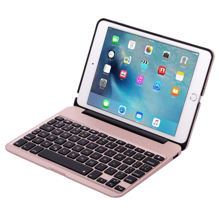 F04 for iPad mini 4 Portable Foldable Aluminium Alloy Wireless Bluetooth Backlight Keyboard