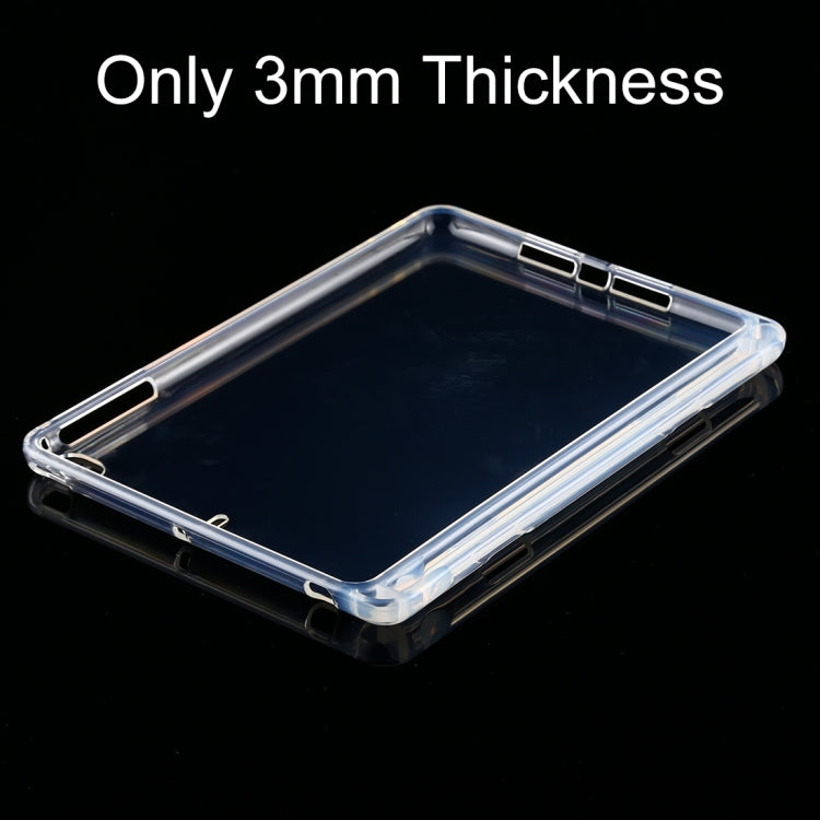 For iPad Mini (2019) / 4 / 3 / 2 / 1 3mm Shockproof Transparent Protective Case with Pen Slot