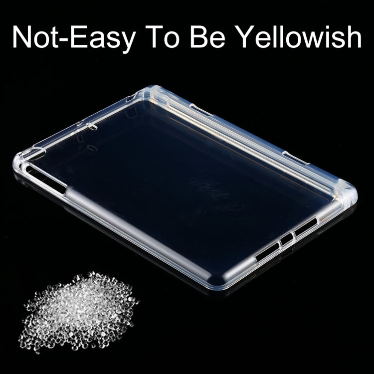 For iPad Mini (2019) / 4 / 3 / 2 / 1 3mm Shockproof Transparent Protective Case with Pen Slot