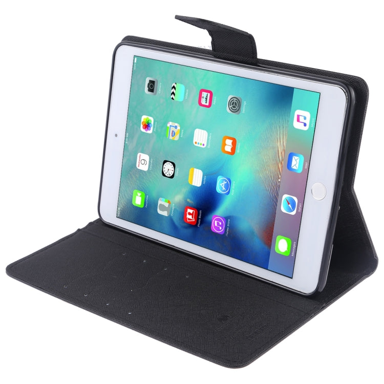 GOOSPERY FANCY DIARY Horizontal Flip Leather Case for iPad Mini (2019), with Holder & Card Slots & Wallet
