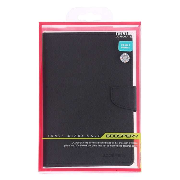 GOOSPERY FANCY DIARY Horizontal Flip Leather Case for iPad Mini (2019), with Holder & Card Slots & Wallet