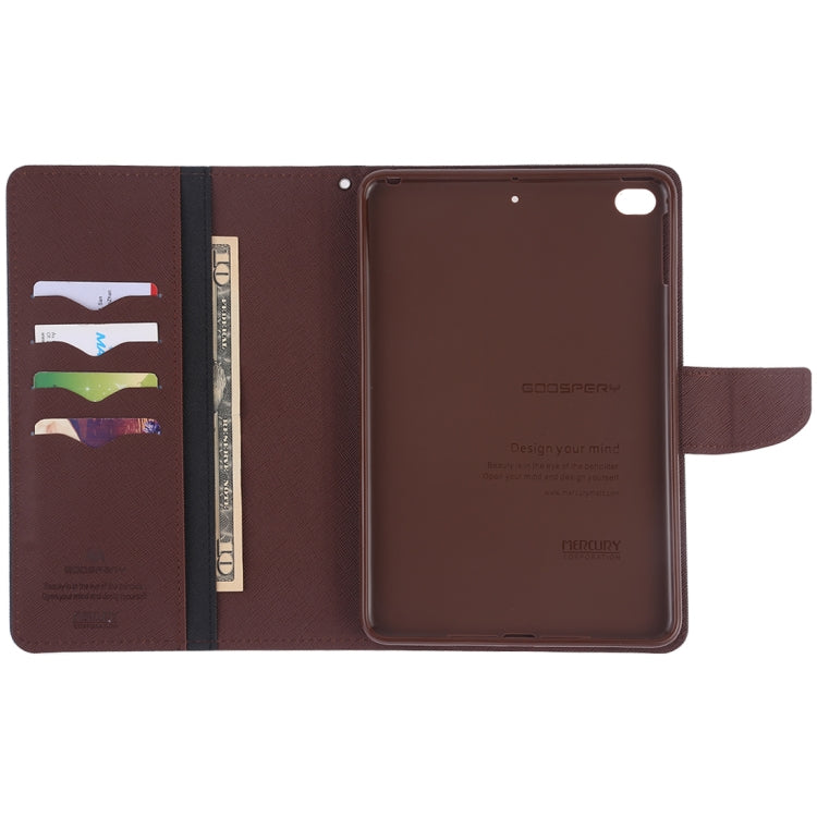 GOOSPERY FANCY DIARY Horizontal Flip Leather Case for iPad Mini (2019), with Holder & Card Slots & Wallet