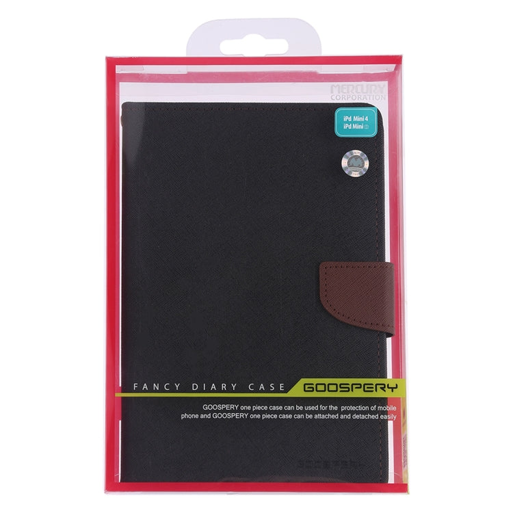GOOSPERY FANCY DIARY Horizontal Flip Leather Case for iPad Mini (2019), with Holder & Card Slots & Wallet