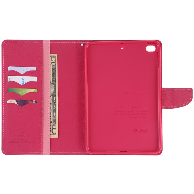 GOOSPERY FANCY DIARY Horizontal Flip Leather Case for iPad Mini (2019), with Holder & Card Slots & Wallet