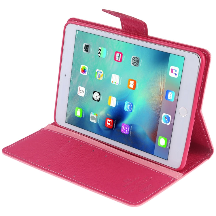 GOOSPERY FANCY DIARY Horizontal Flip Leather Case for iPad Mini (2019), with Holder & Card Slots & Wallet