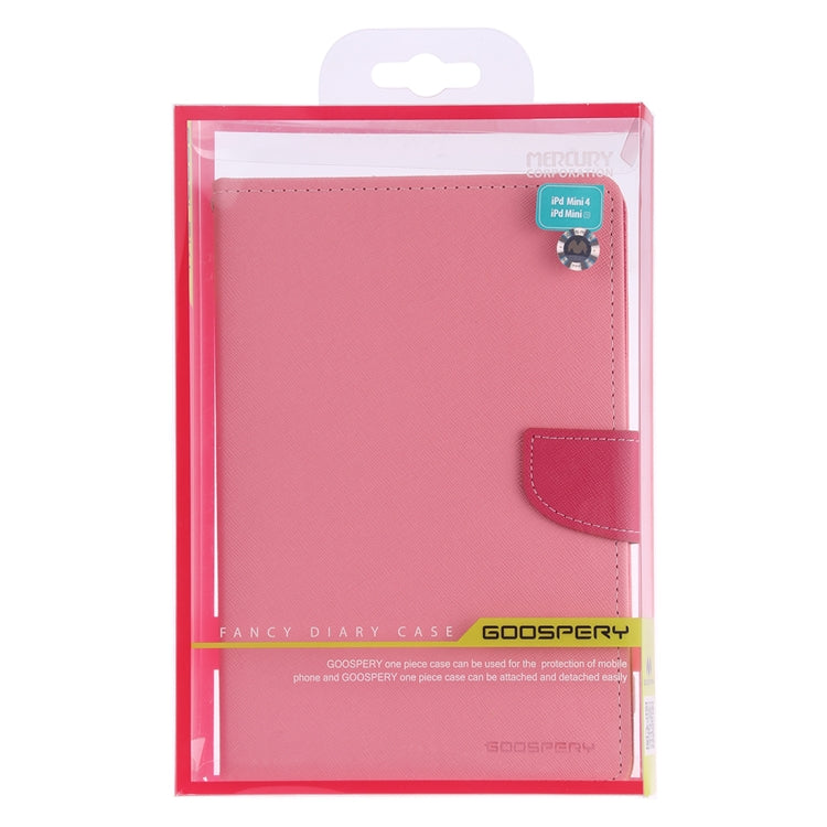 GOOSPERY FANCY DIARY Horizontal Flip Leather Case for iPad Mini (2019), with Holder & Card Slots & Wallet