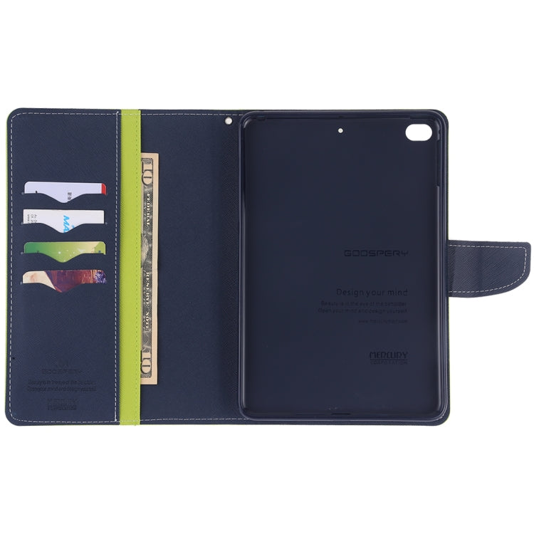 GOOSPERY FANCY DIARY Horizontal Flip Leather Case for iPad Mini (2019), with Holder & Card Slots & Wallet