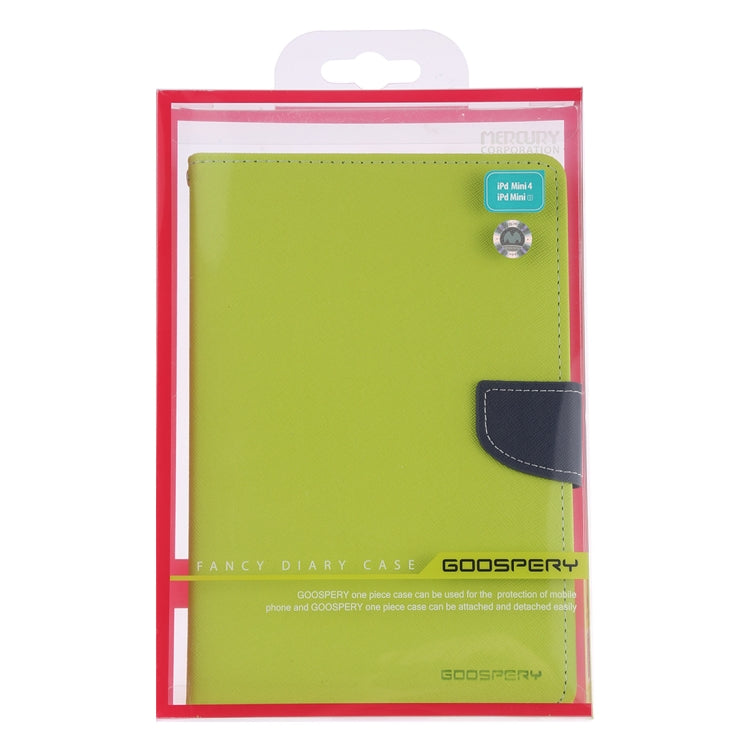 GOOSPERY FANCY DIARY Horizontal Flip Leather Case for iPad Mini (2019), with Holder & Card Slots & Wallet