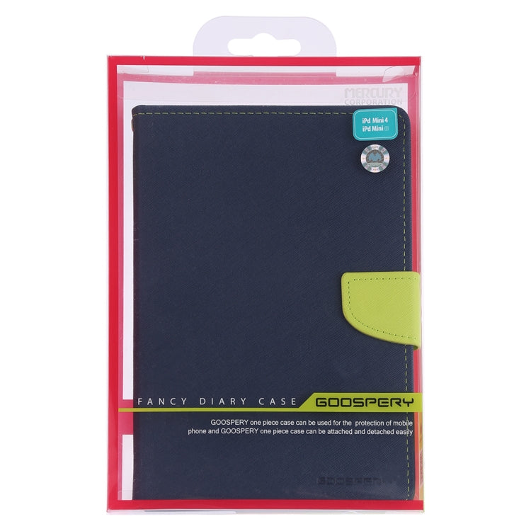 GOOSPERY FANCY DIARY Horizontal Flip Leather Case for iPad Mini (2019), with Holder & Card Slots & Wallet