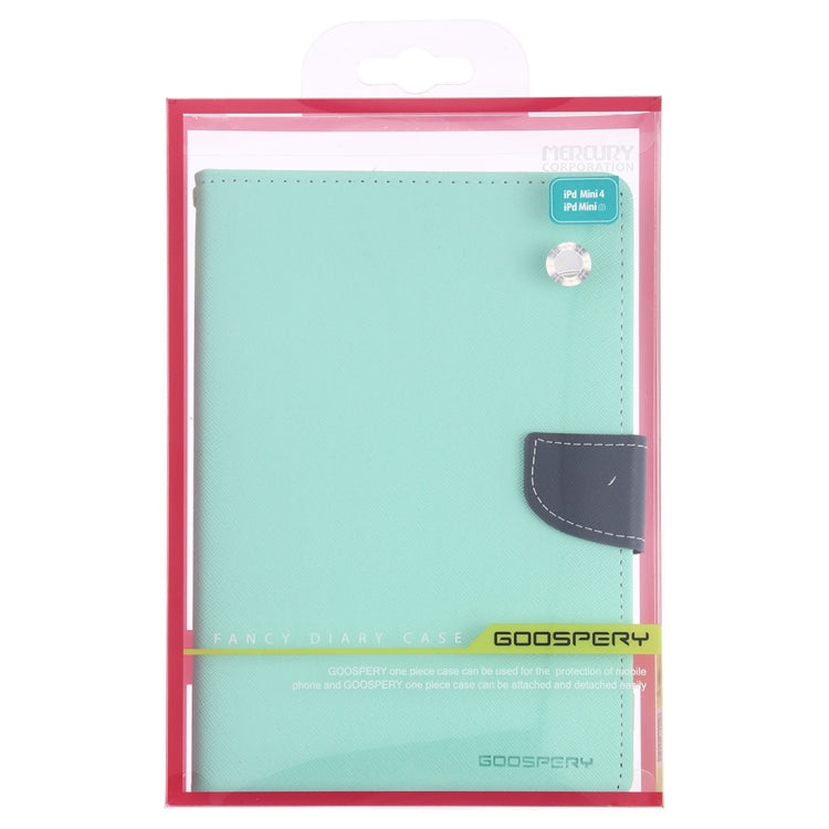 GOOSPERY FANCY DIARY Horizontal Flip Leather Case for iPad Mini (2019), with Holder & Card Slots & Wallet
