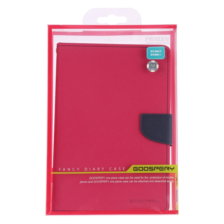 GOOSPERY FANCY DIARY Horizontal Flip Leather Case for iPad Mini (2019), with Holder & Card Slots & Wallet